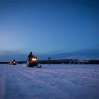 Motos de nieve - salida nocturna